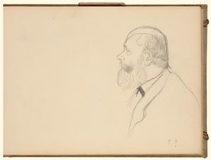 Man in Profile by Edgar Degas