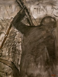Musicians in the Orchestra (detail) by Edgar Degas