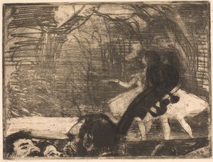 On stage by Edgar Degas