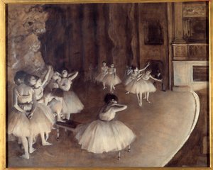 Repetition of a ballet on the stage (detail)