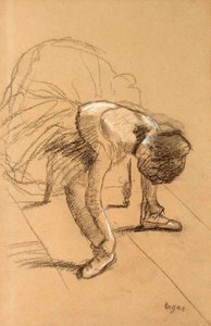 Seated Dancer Adjusting her Shoes