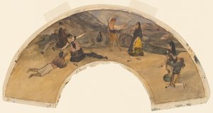 Spanish Dancers and Musicians by Edgar Degas