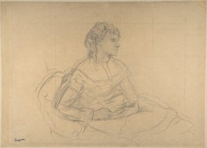 Study for “Madame Théodore Gobillard” (Yves Morisot) by Edgar Degas