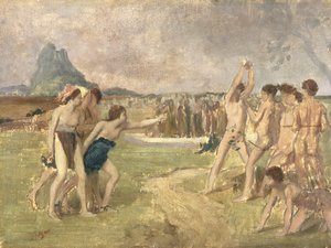 Study for The Young Spartans Exercising