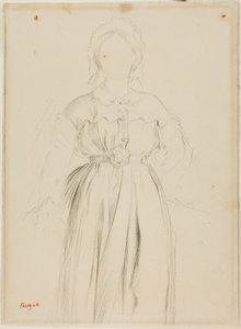 Study for a Portrait of Marguerite de Gas by Edgar Degas