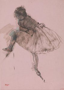 Study of a Ballet Dancer (detail) by Edgar Degas