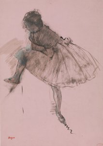Study of a Ballet Dancer (recto), Two Studies of Dancers (verso) by Edgar Degas