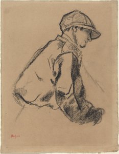 Study of a Jockey by Edgar Degas