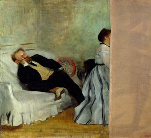 The Painter Edouard Manet with His Wife Suzanne by Edgar Degas