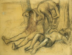 Three Bathers under a Tree by Edgar Degas