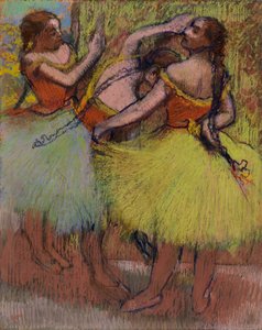 Three Dancers with Hair in Braids
