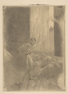 Two Dancers in a Rehearsal Room