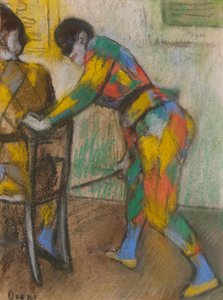 Two Harlequins by Edgar Degas