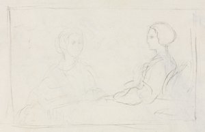 Two Seated Women (verso)