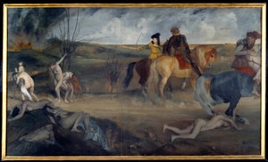 War Scene in the Middle Ages by Edgar Degas
