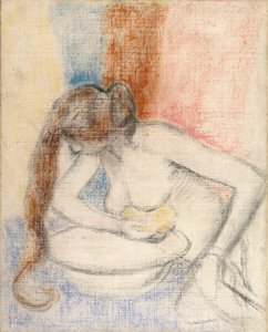 Woman Bathing by Edgar Degas
