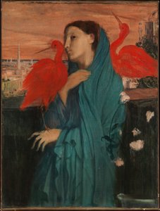 Young Woman with Ibis by Edgar Degas