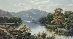 A Lake Scene in North Wales