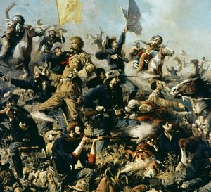 Battle of Little Bighorn, 25th June 1876 (centre detail)