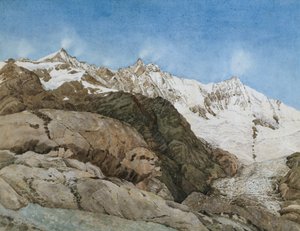 The Mischabe Horner from Saas-Fee, Valais, Switzerland