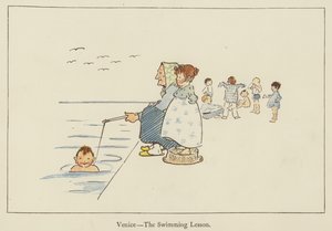 Venice, the swimming lesson by Edith Farmiloe