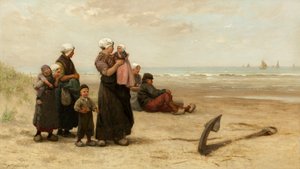 Watching for the Return of the Ships on the Beach at Katwijk
