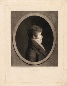 Portrait of the Conductor and Composer Gaspare Spontini by Edme Quenedey