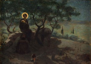 Flight to Egypt by Edmond (1861 1943) Tapissier