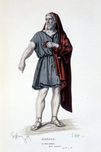 The character of the old Horace in the tragedy Horace - Full Theatre: (Collection of plays by Corneille) drawing by Geffroy, engraving by L. Wolff - ed. Laplace, Sanchez et Cie, Paris 1884
