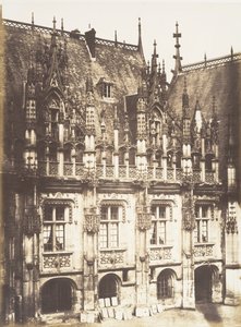 Fragment of the Palais de Justice, Rouen, 1852-54 by Edmond Bacot