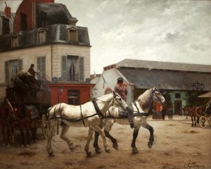 A Coach Stop on the Place de Passy
