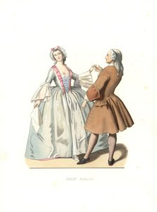 Dancing Master and Young Venetian Woman by Edmond Lechevallier Chevignard