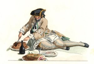 French Gentleman in Hunting Suit by Edmond Lechevallier Chevignard