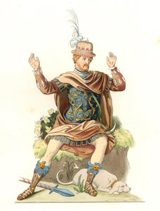 French Gentleman Wearing an Antique Costume by Edmond Lechevallier Chevignard