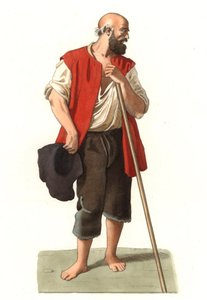 Peasant of Lombardy (Italy) by Edmond Lechevallier Chevignard