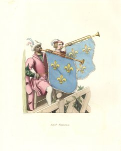 Trumpeters at a Tournament, Reign of Francis I of France by Edmond Lechevallier Chevignard