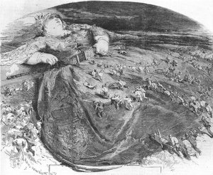 Caricature of Paris Invaded by Demolishers