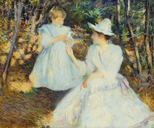 Mother and Child in Pine Woods