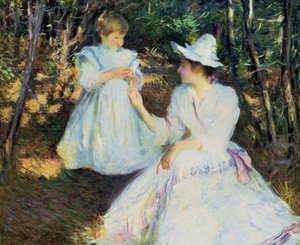 Mother and Child in Pine Woods
