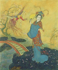 Princess Badoura, Illustration from Princess Badoura, A Tale from the Arabian Nights, Retold by Laurence Housman