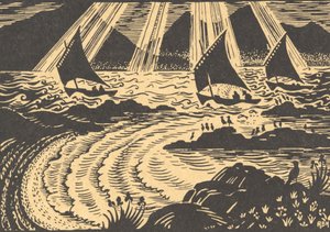 Three Sailing Ships by Edmund Hunter