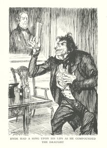 Illustration for The Strange Case of Dr Jekyll & Mr Hyde by Edmund Joseph (after) Sullivan