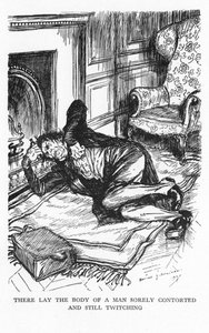 Scene from The Strange Case of Dr Jekyll and Mr Hyde by Robert Louis Stevenson by Edmund Joseph Sullivan