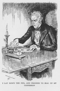 Scene from The Strange Case of Dr Jekyll and Mr Hyde by Robert Louis Stevenson by Edmund Joseph Sullivan