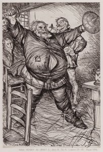 The First Part of King Henry IV, Act II, Sc 4 by Edmund Joseph Sullivan