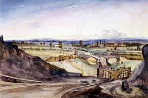General view of Hampstead, London, 1837