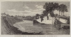 The Inundations in the Fens, the Blown Sluice at the Marshland Drain