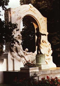 Monument to the Austrian Composer Johann Strauss the Younger by Edmund Ritter von Hellmer