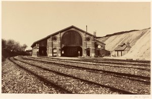 Gare de Longueau, 1855 by Edouard-Denis Baldus