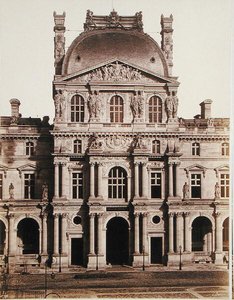 The Pavilion Richelieu of The Louvre by Edouard Denis Baldus